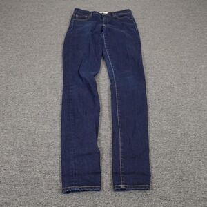 Gap Jeans Womens 29T Blue Dark Wash Tall 1969 True Skinny Mid-Rise Denim Stretch